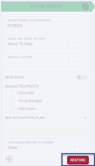 Restore Step